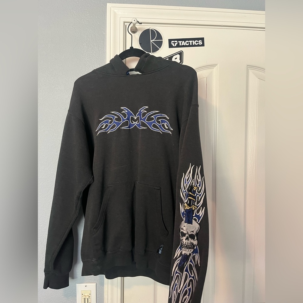 Silver point y2k hoodie